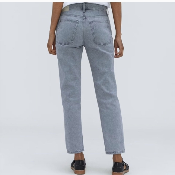 Everlane Rigid Slouch The Relaxed Fit Straight Jean Grey Women's 27 NWT - Picture 2 of 13